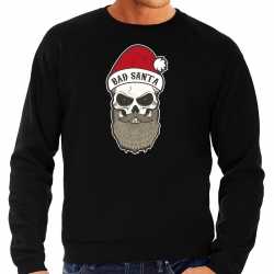 Bad santa foute kerstsweater / outfit zwart carnaval heren