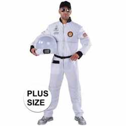 Carnavalskleding grote maat astronaut outfit/outfit carnaval volwasse