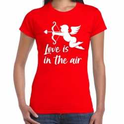 Cupido liefdes shirt / outfit rood carnaval dames