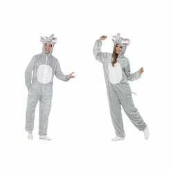 Olifant onesie dierenpak verkleed outfit carnaval volwassenen