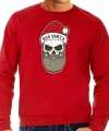 Bad santa foute kerstsweater outfit rood carnaval heren