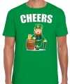 Cheers st patricks day t shirt outfit groen heren