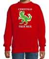 Christmas tree rex kerstsweater outfit rood carnaval kinderen