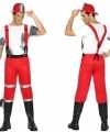 Feest carnaval brandweermannen verkleedoutfitbretels carnaval heren