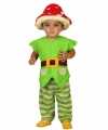 Groene kabouter outfits carnaval peuters