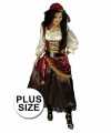 Grote maat piraten outfit carnaval dames 10067185