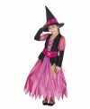 Halloween roze heksen outfit carnaval meisjes