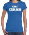 Ik haat carnaval verkleed t shirt outfit blauw carnaval dames