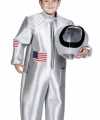 Kinder astronaut outfit zilver
