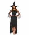Zwart heksen outfit carnaval dames 10122669